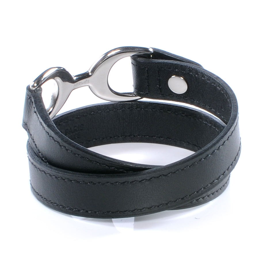 Chamonix Baby Pavane Double Tour Bracelet Small Black