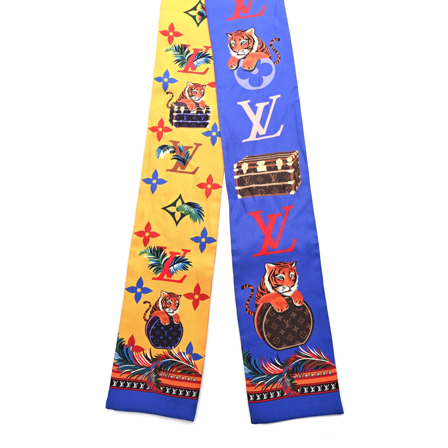 Louis Vuitton Silk Monogram Precious Tiger Bandeau Yellow 2 of 4