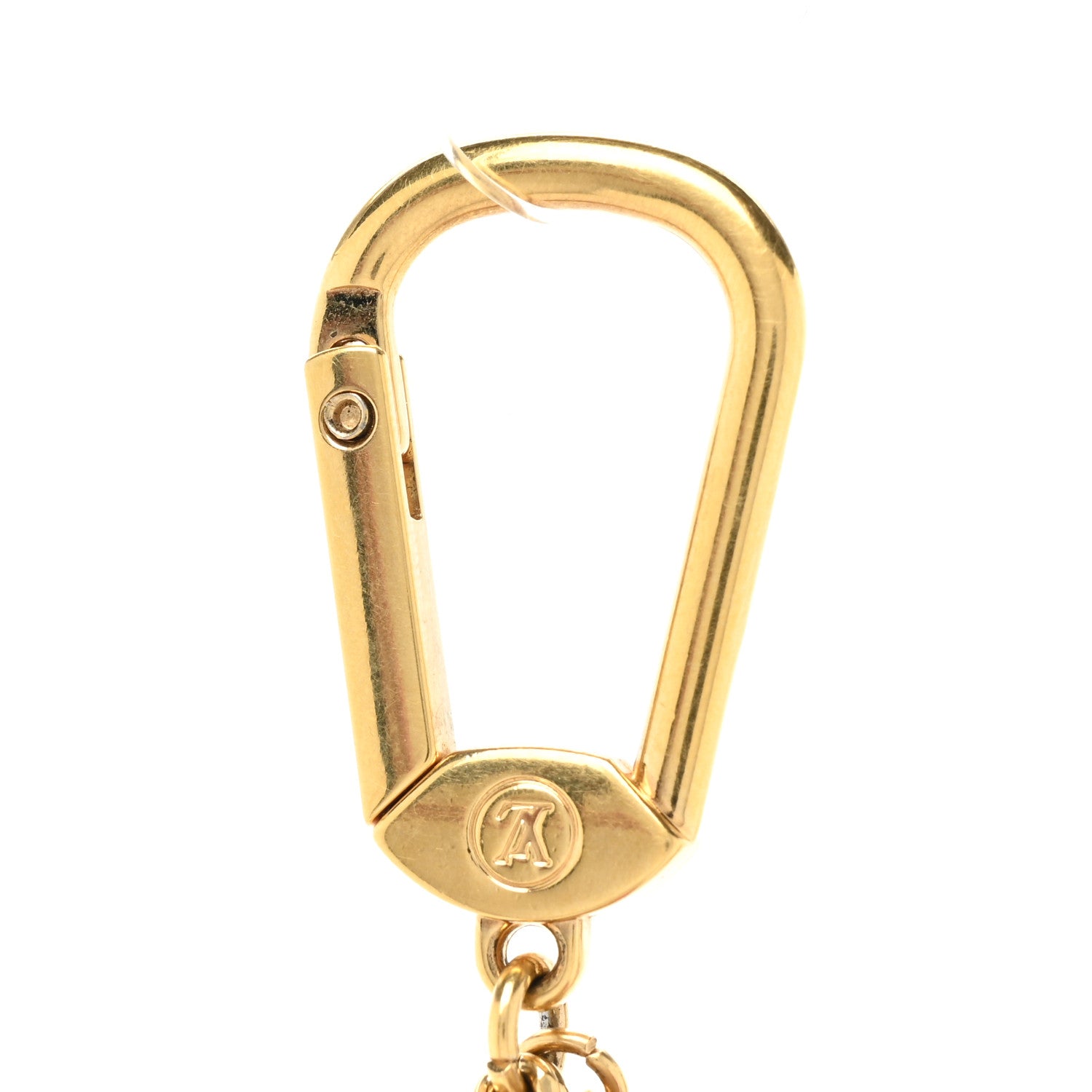 Louis Vuitton Leopard Heart Bag Charm Key Holder Blanc Corail 3 of 3