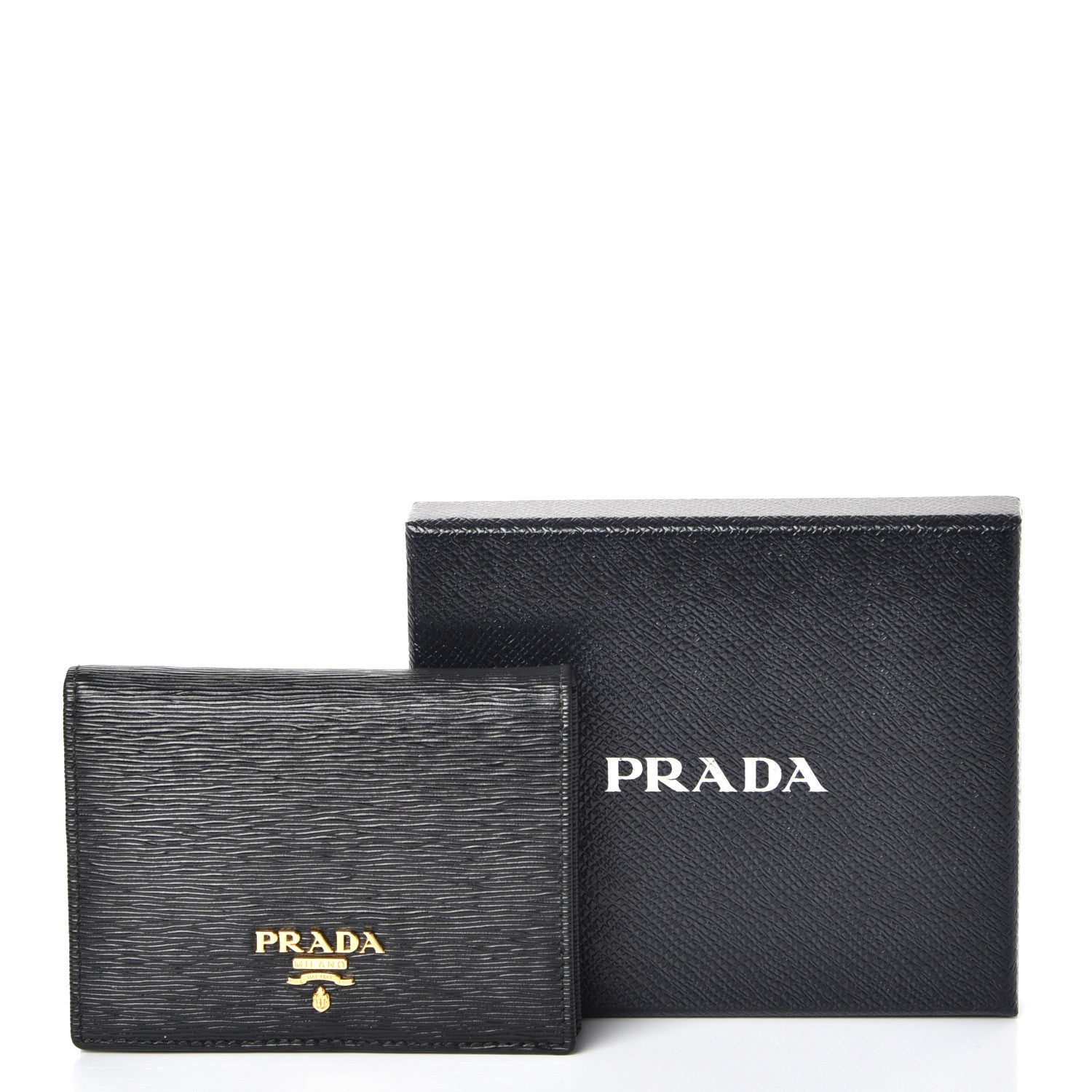 Prada Vitello Move Bi-Fold Wallet Nero Black 9 of 9