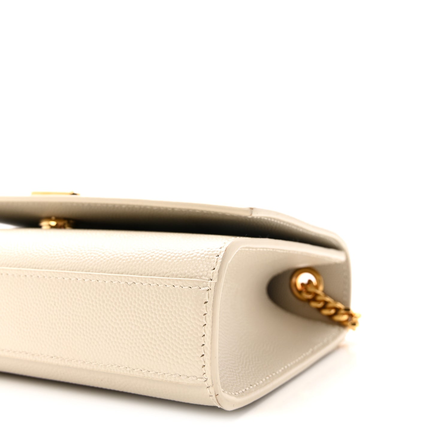 Grain De Poudre Small Monogram Kate Satchel Crema Soft
