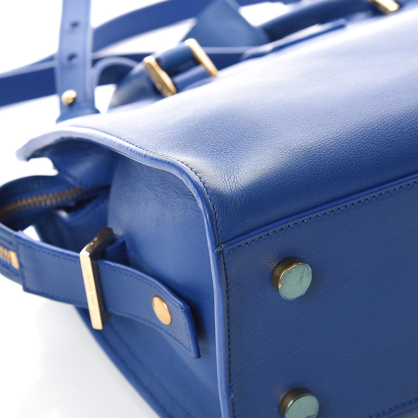 Calfskin Monogram Baby Cabas Blue Majorelle