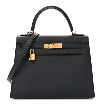 Hermes Epsom Kelly Sellier 28 Bleu Indigo 1 of 10
