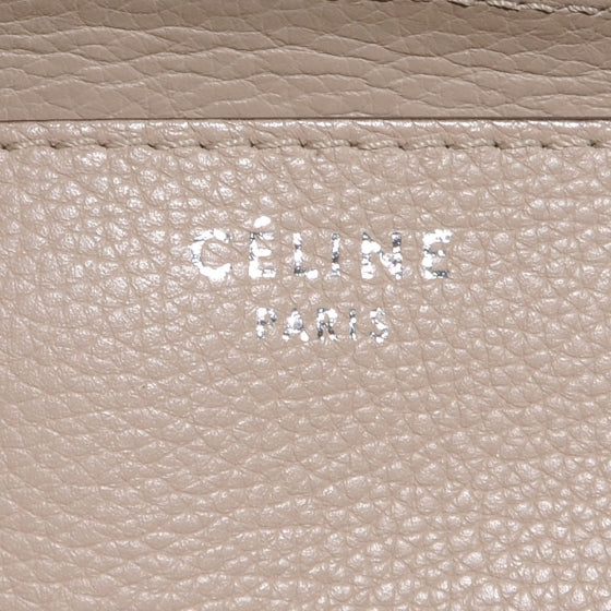 Celine Drummed Leather Shoulder Luggage Dune 9 of 9