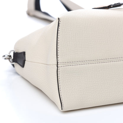 Fendi Vitello Sierra Morfeus Dolce Striped Strap Medium By The Way Boston Bag Camelia Ebano Multicolor 8 of 9