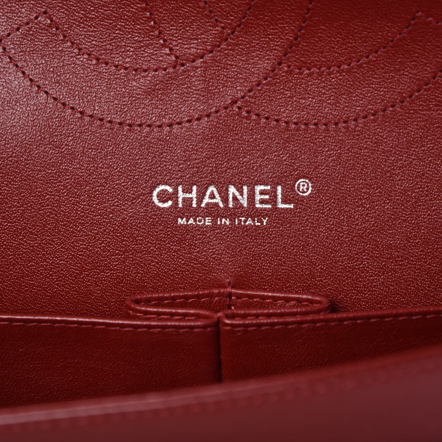 Chanel Caviar Quilted Jumbo Double Flap Burgundy 7 of 10