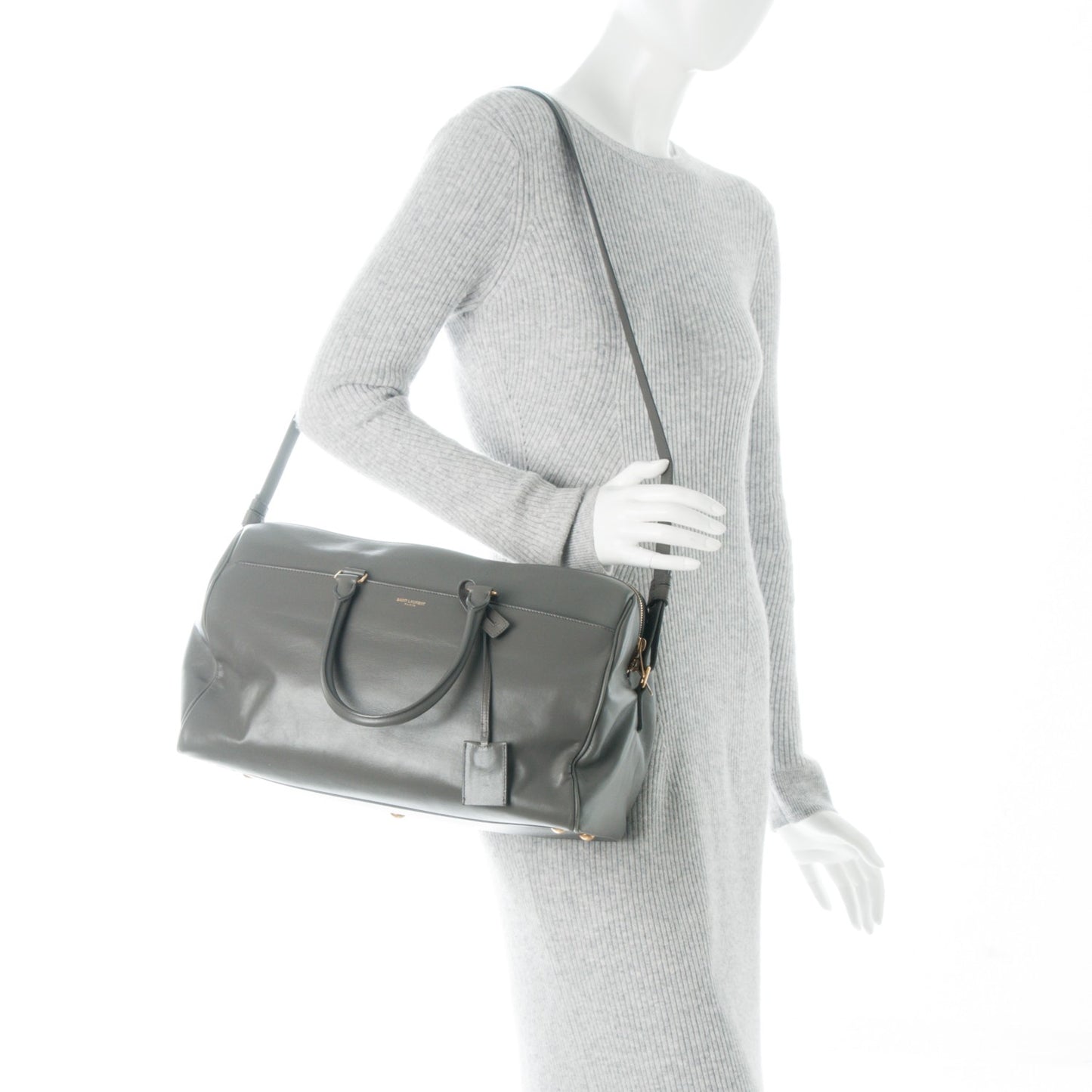 Calfskin Classic Duffle 12 Fog