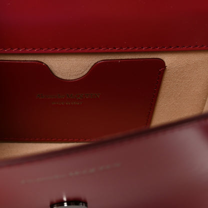 Alexander McQueen Calfskin Mini Jeweled Knuckle Satchel Red 6 of 9