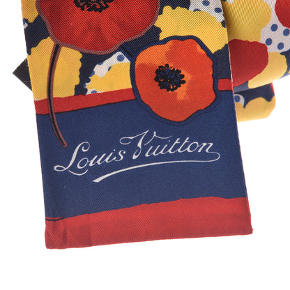 Louis Vuitton Silk Hibiscus Bandeau Blue 4 of 5