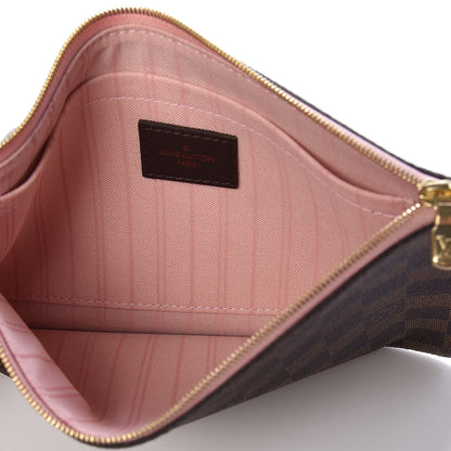 Louis Vuitton Damier Ebene Neverfull MM GM Pochette Rose Ballerine 5 of 6