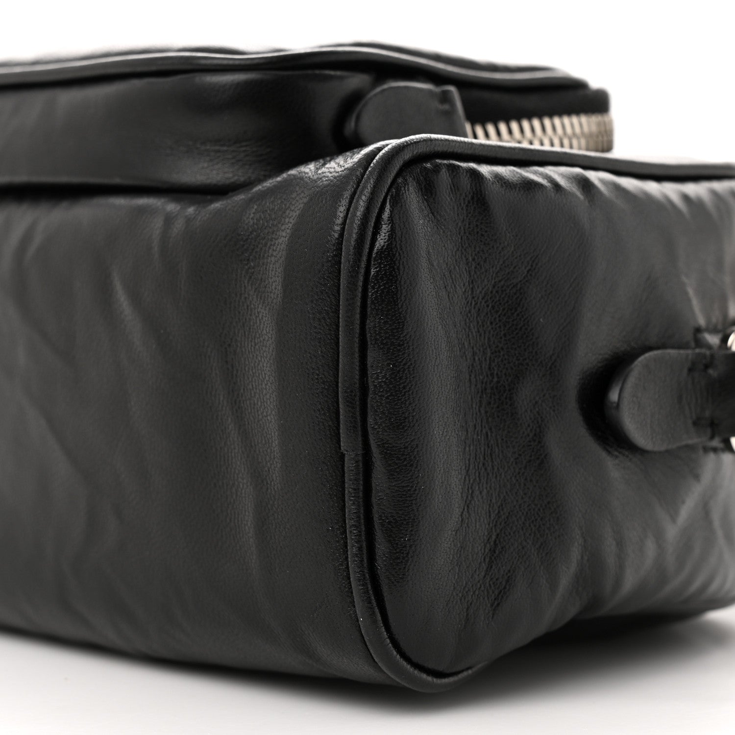 Prada Nappa Antique Multi-Pocket Shoulder Bag Black 10 of 10