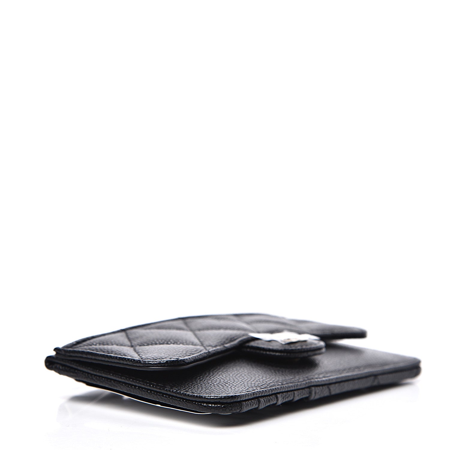 Chanel Caviar Quilted Flap Zip Card Holder Black 3 of 7