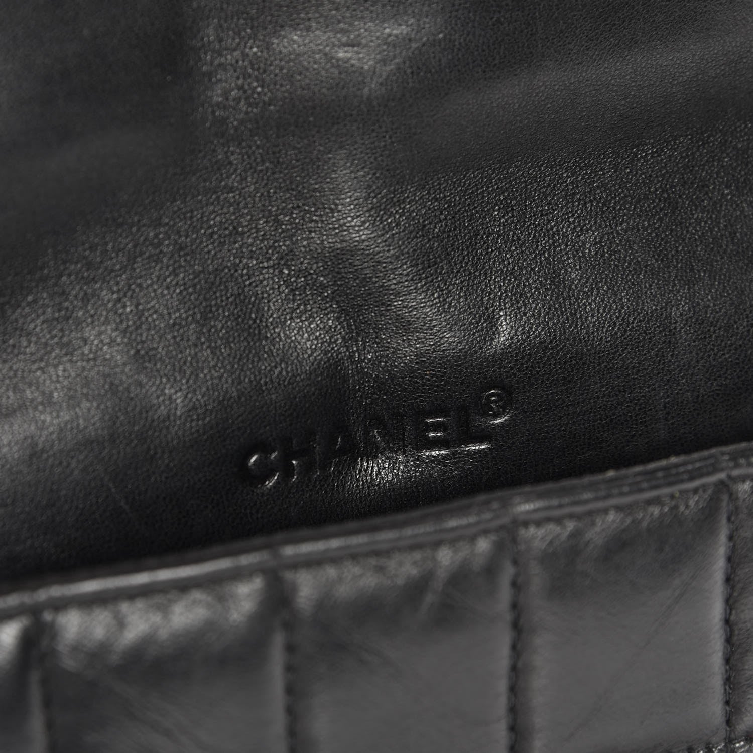 Chanel Lambskin Quilted East West Chocolate Bar Flap Black 6 of 9