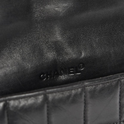 Chanel Lambskin Quilted East West Chocolate Bar Flap Black 6 of 9