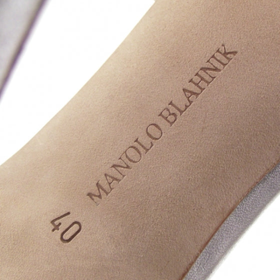 FASHIONPHILE MANOLOBLAHNIKJewelCrystalPumpsSilver40 7 of 9