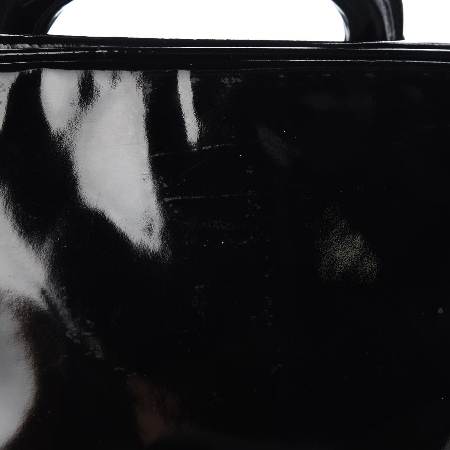 Chanel Patent CC Vanity Cosmetic Case Black 9 of 9
