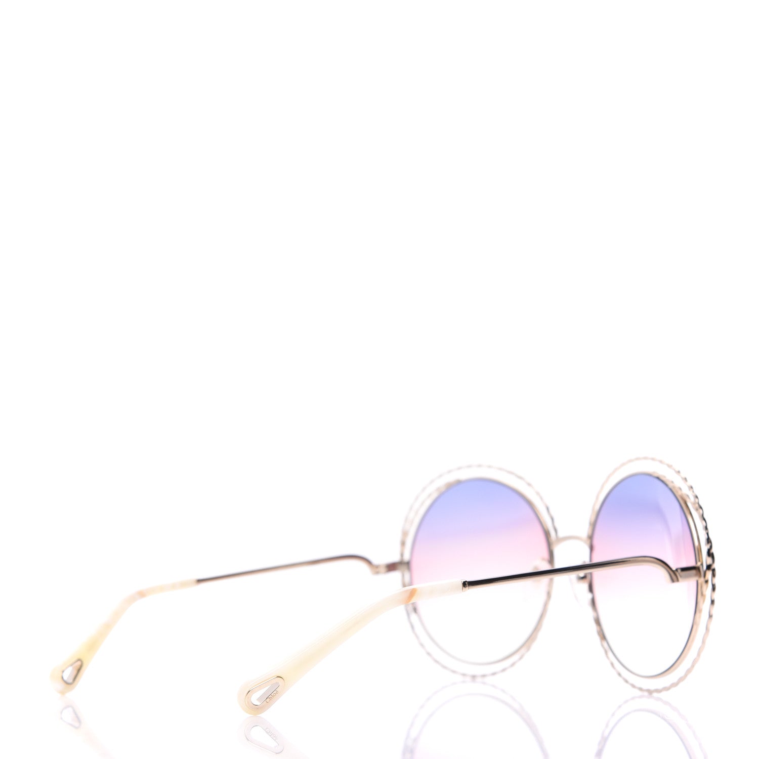 Chloe Oversized Round Carlina Oversized Round Sunglasses CE114ST Rainbow 4 of 7