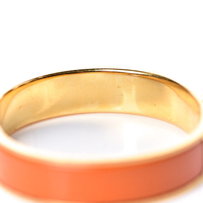 Hermes Enamel Narrow Clic Clac H Bracelet PM Orange 6 of 8