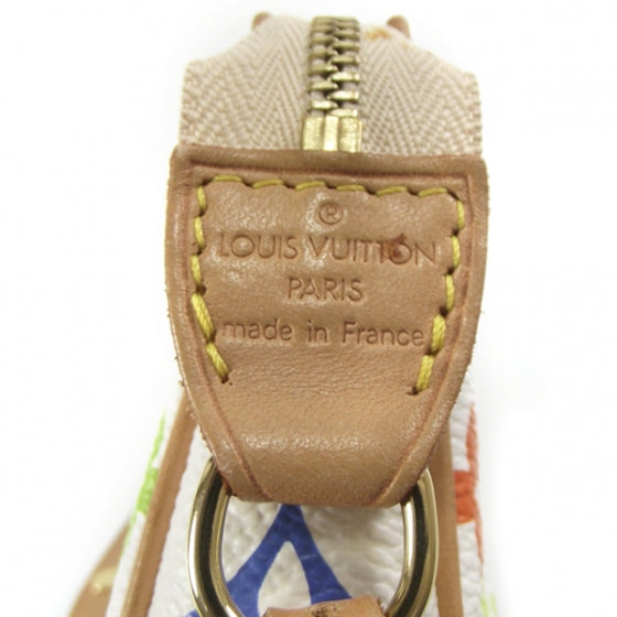 Monogram Multicolor Pochette Accessories White