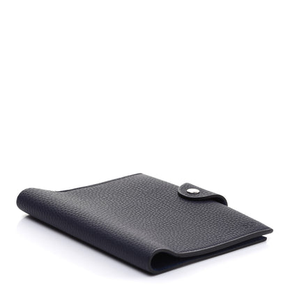 Hermes Togo Ulysse PM Notebook Cover Bleu Nuit 4 of 10