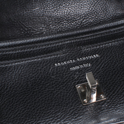 Proenza Schouler Textured Leather PS11 Wristlet Clutch Black 5 of 8