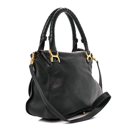 Chloe Calfskin Medium Marcie Satchel Black 3 of 12