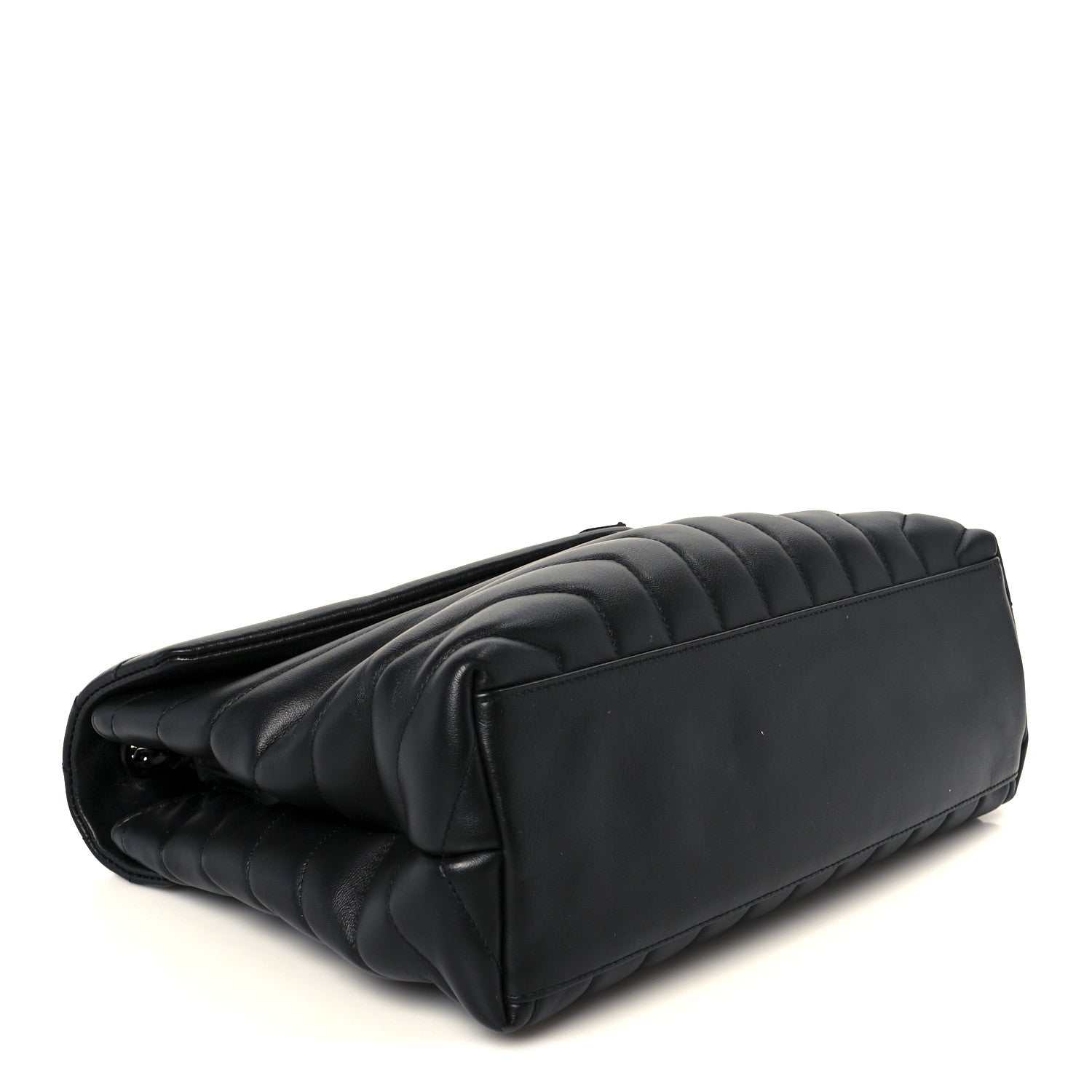 Saint Laurent Calfskin Y Quilted Monogram Monochrome Medium Loulou Chain Satchel Black 4 of 11
