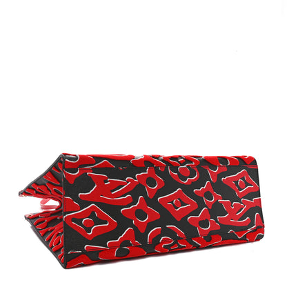 Louis Vuitton X UF Tufted Monogram Onthego GM Black Red 4 of 9