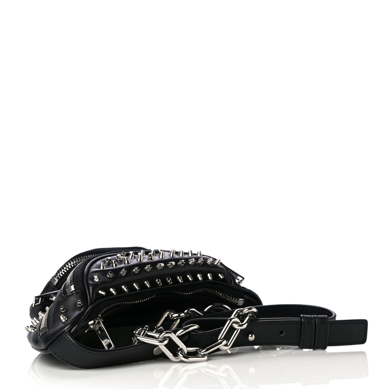 Alexander Wang Lambskin Studded Mini Attica Belt Bag Black 2 of 5