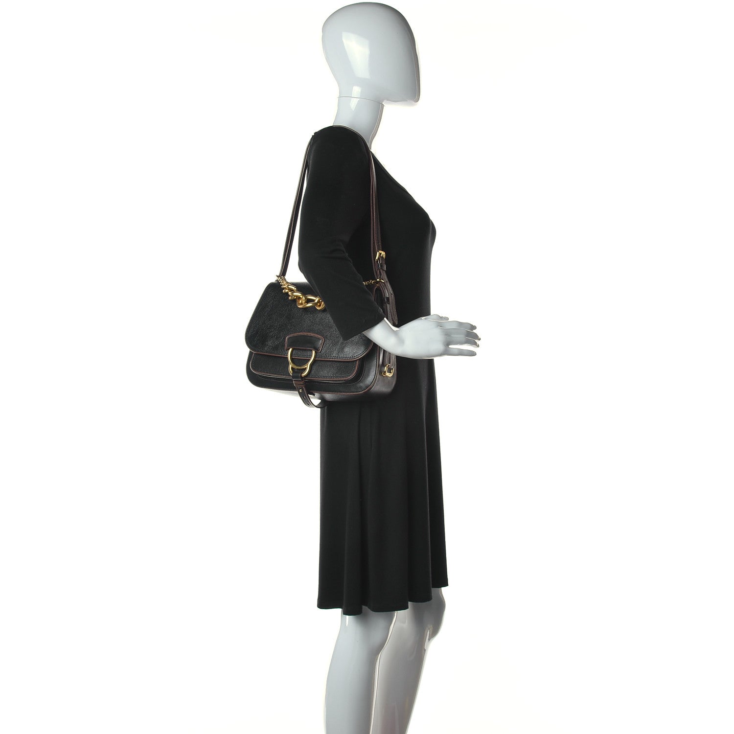 Miu Miu Goatskin Madras Lux Dahlia Black 2 of 12