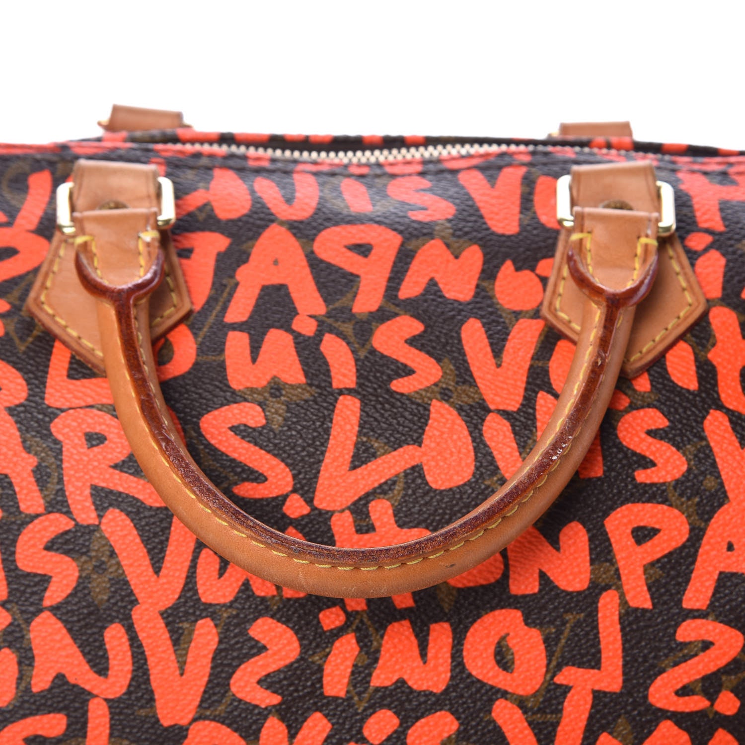 Louis Vuitton Monogram Graffiti Speedy 30 Orange 19 of 19