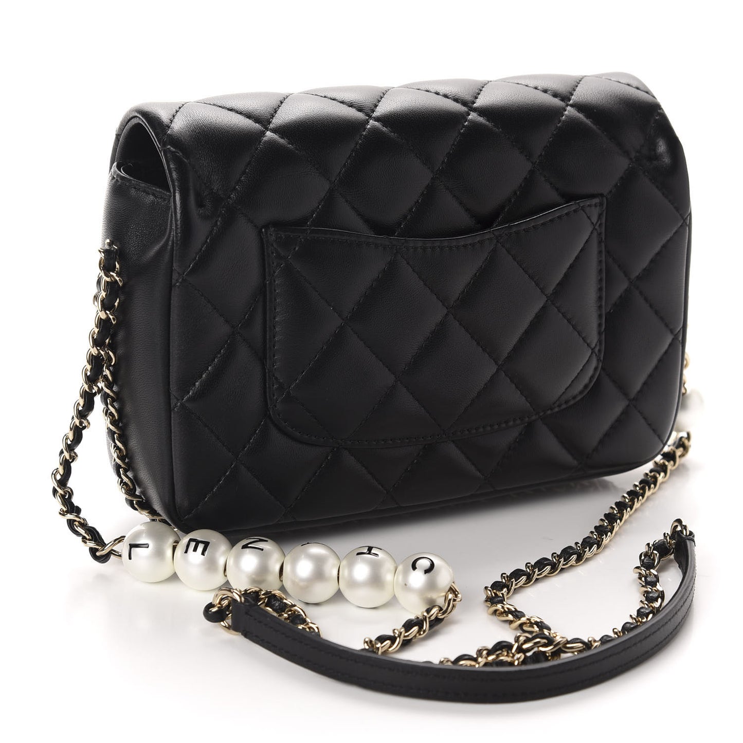 Lambskin Quilted Small My Precious Flap Black