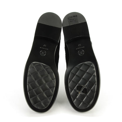 Chanel Velvet Camellia Elastic Short Boots 37 Black 5 of 6