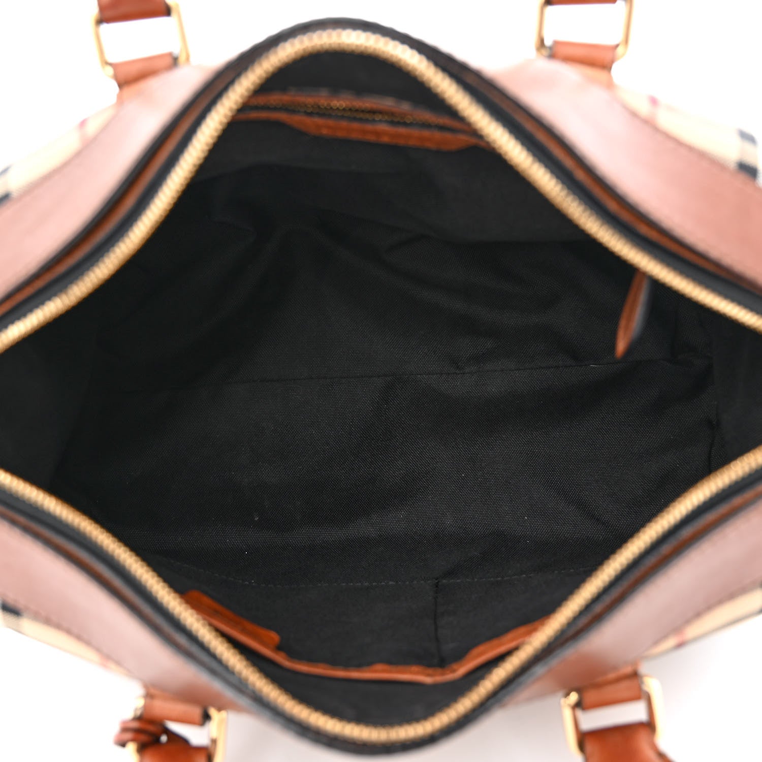 Burberry Horseferry Check Medium Alchester Bowling Bag Tan 5 of 16