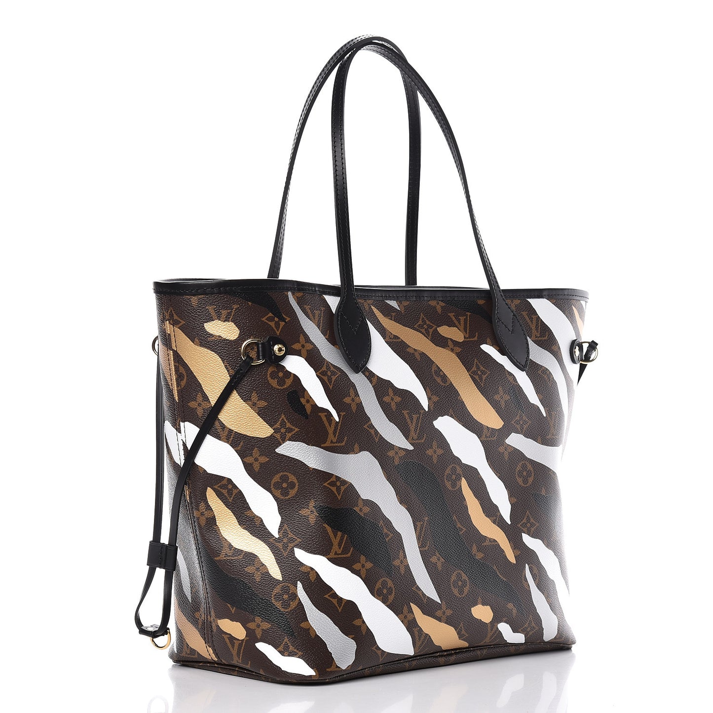 X LOL Monogram Neverfull MM Gold Silver