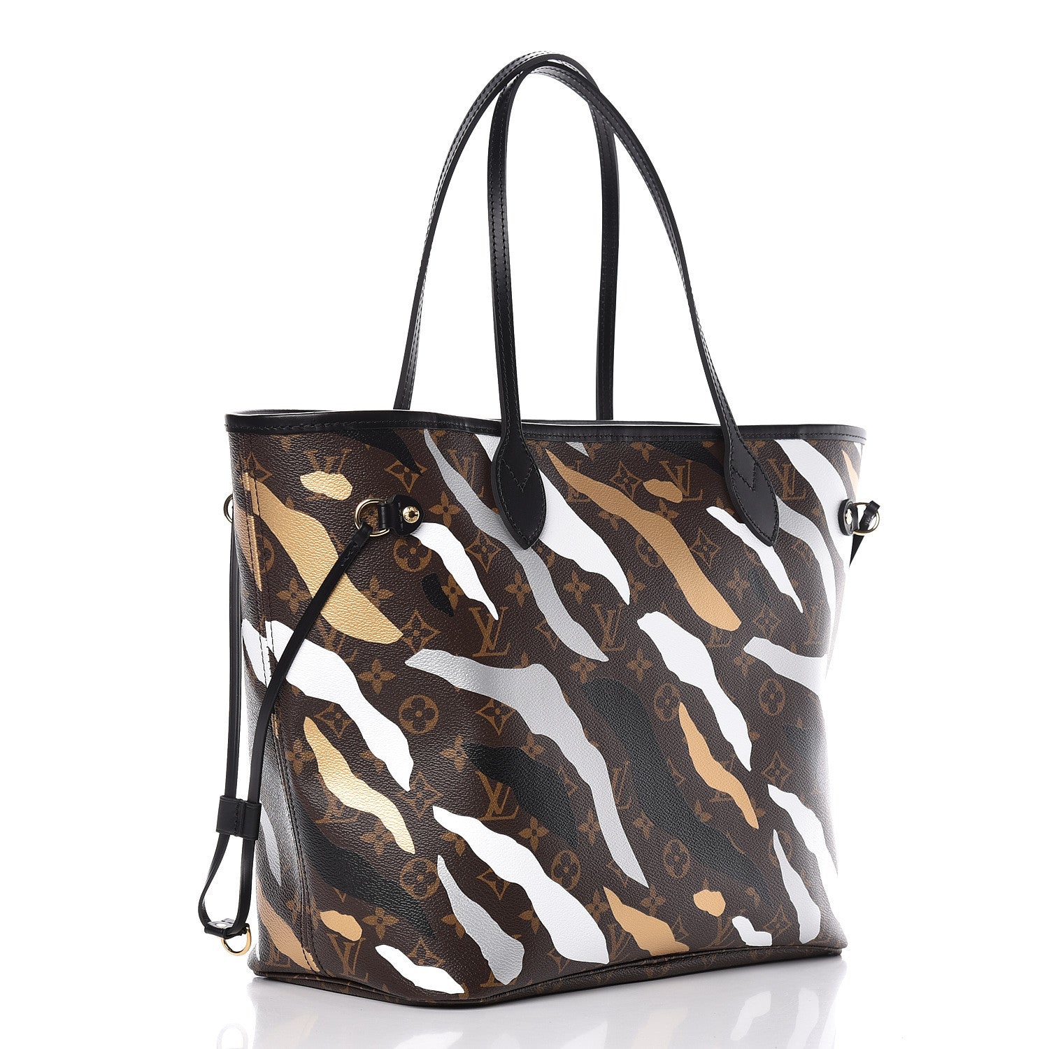 Louis Vuitton X LOL Monogram Neverfull MM Gold Silver 3 of 10
