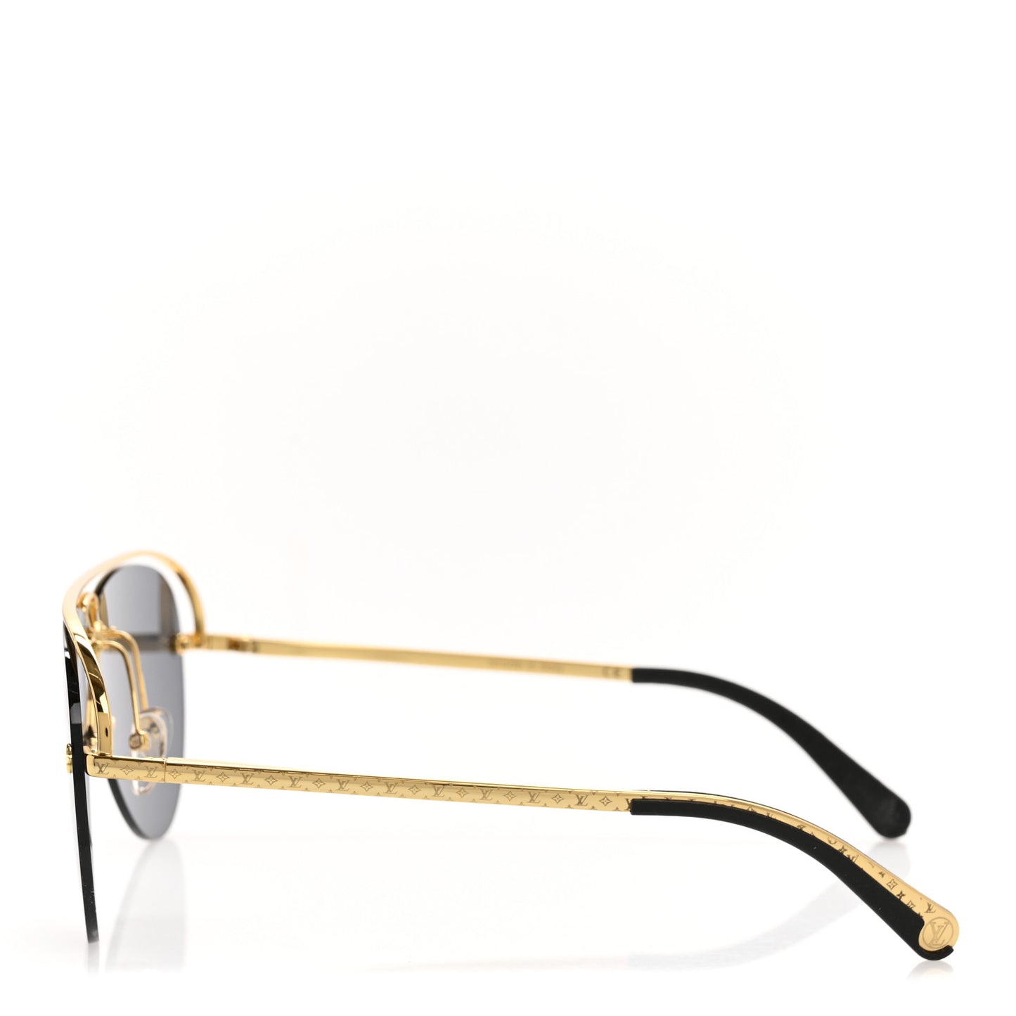 Metal Monogram Grease Sunglasses Z1172E Gold