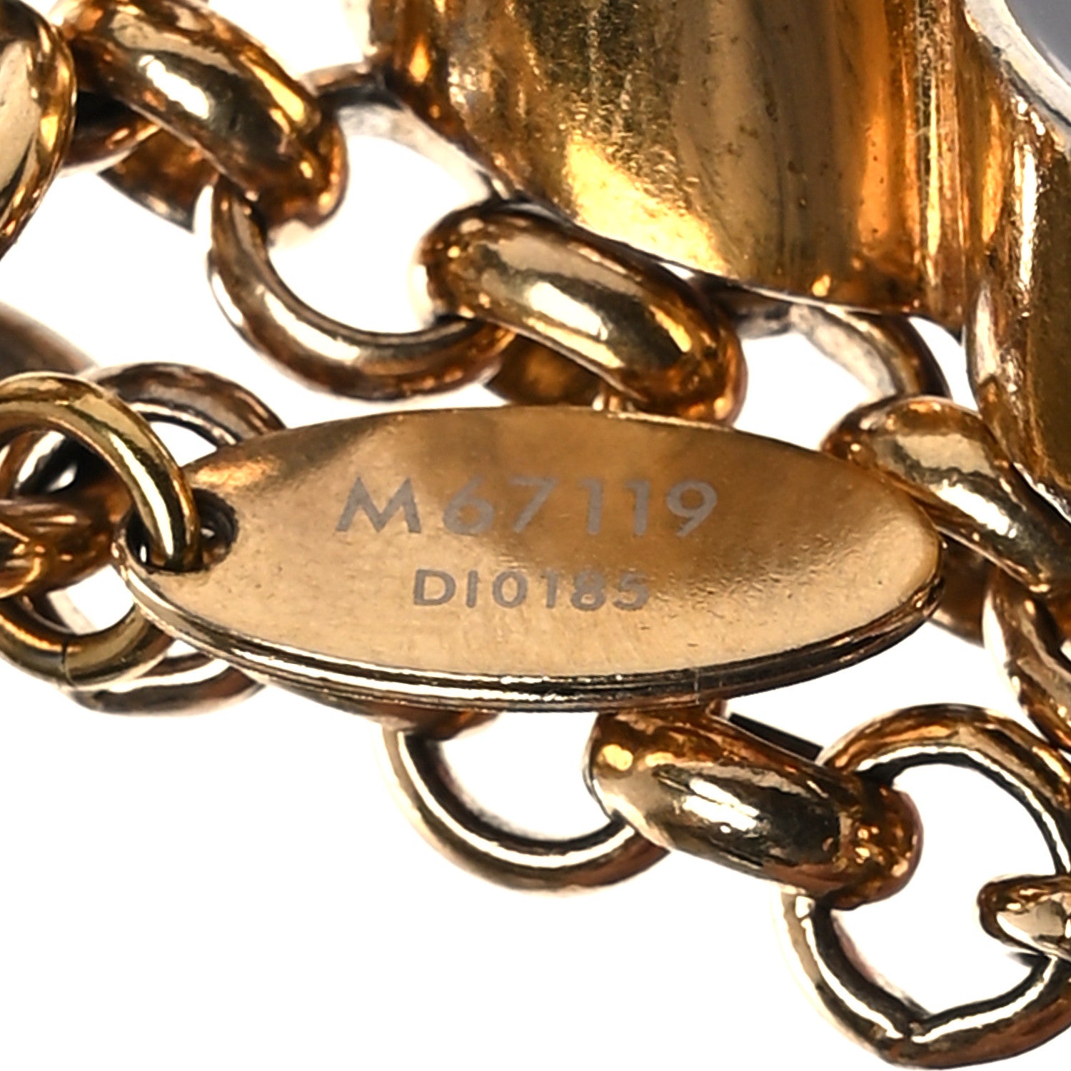 Louis Vuitton Metal Enamel Fleur De Monogram Bag Charm Dore 4 of 5