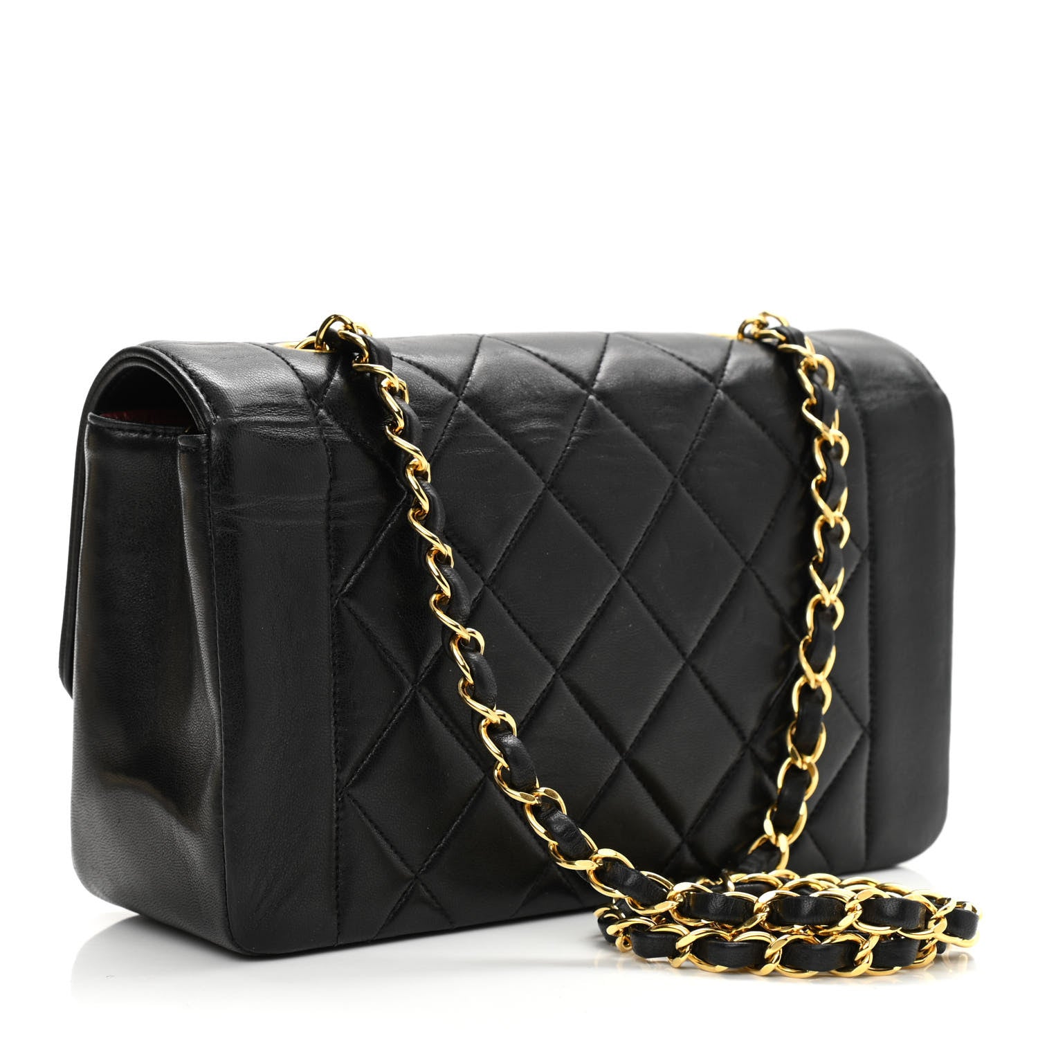Chanel Lambskin Quilted Small Single Flap Black 2 of 13