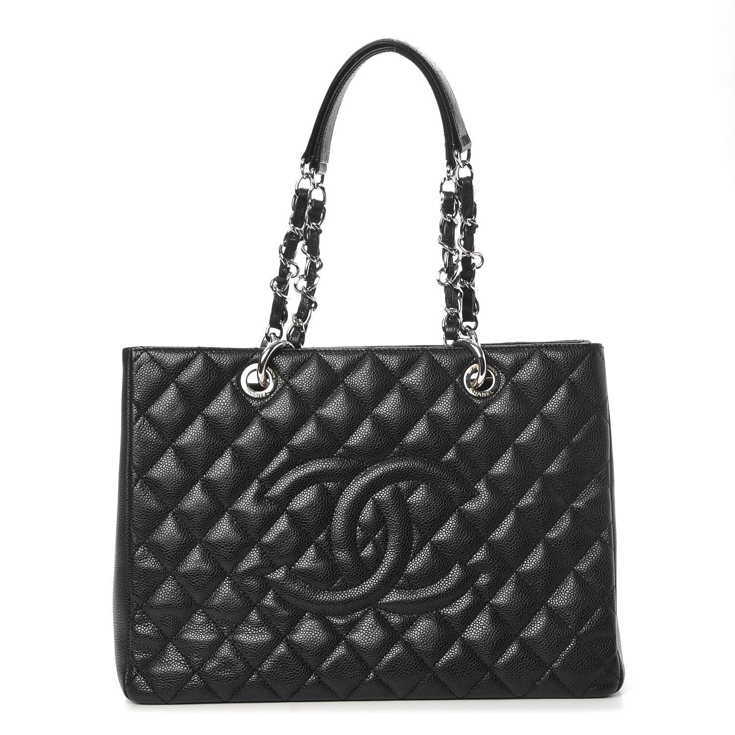 Chanel Caviar Quilted Grand Shopping Tote GST Black 1 of 8
