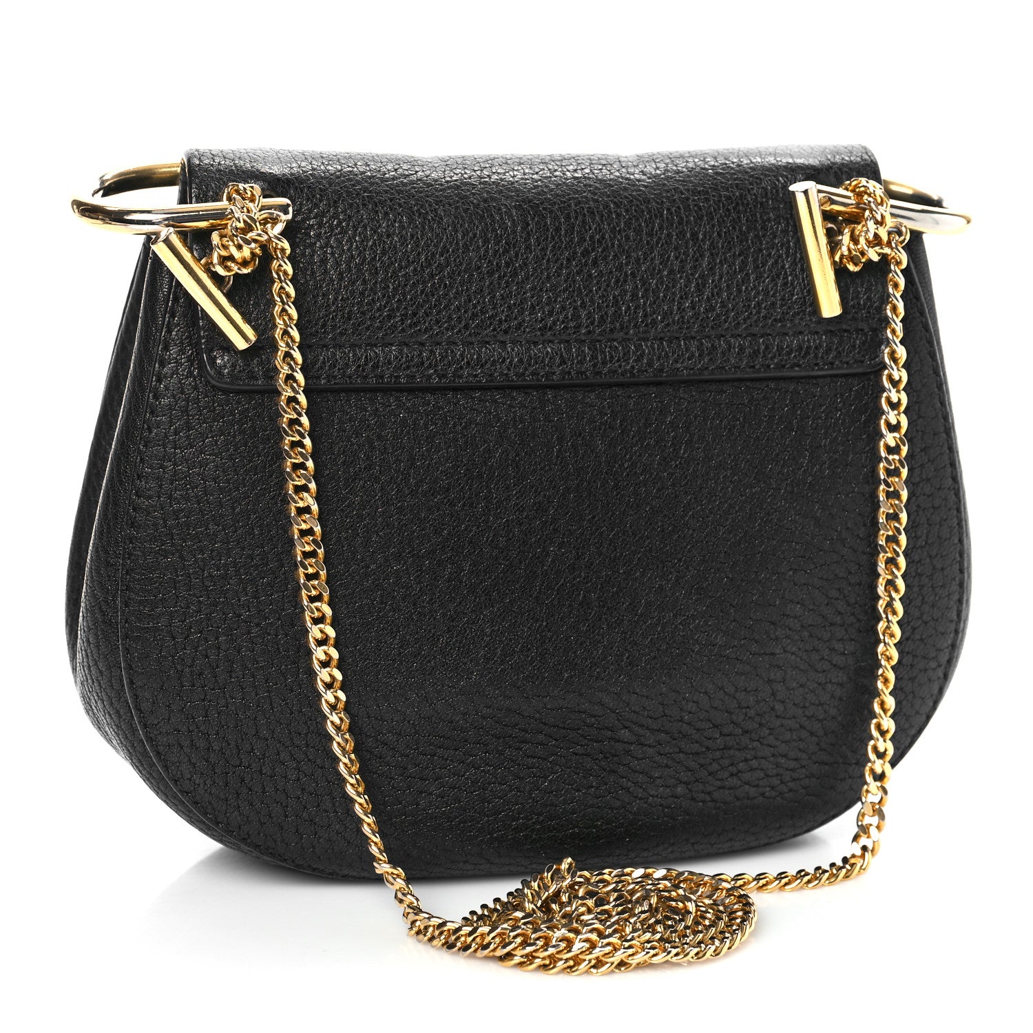 Chloe Grained Lambskin Mini Drew Shoulder Bag Black 3 of 14