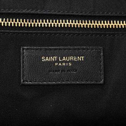 Saint Laurent Lambskin Quilted Maxi Icare Shopping Tote Black 7 of 12