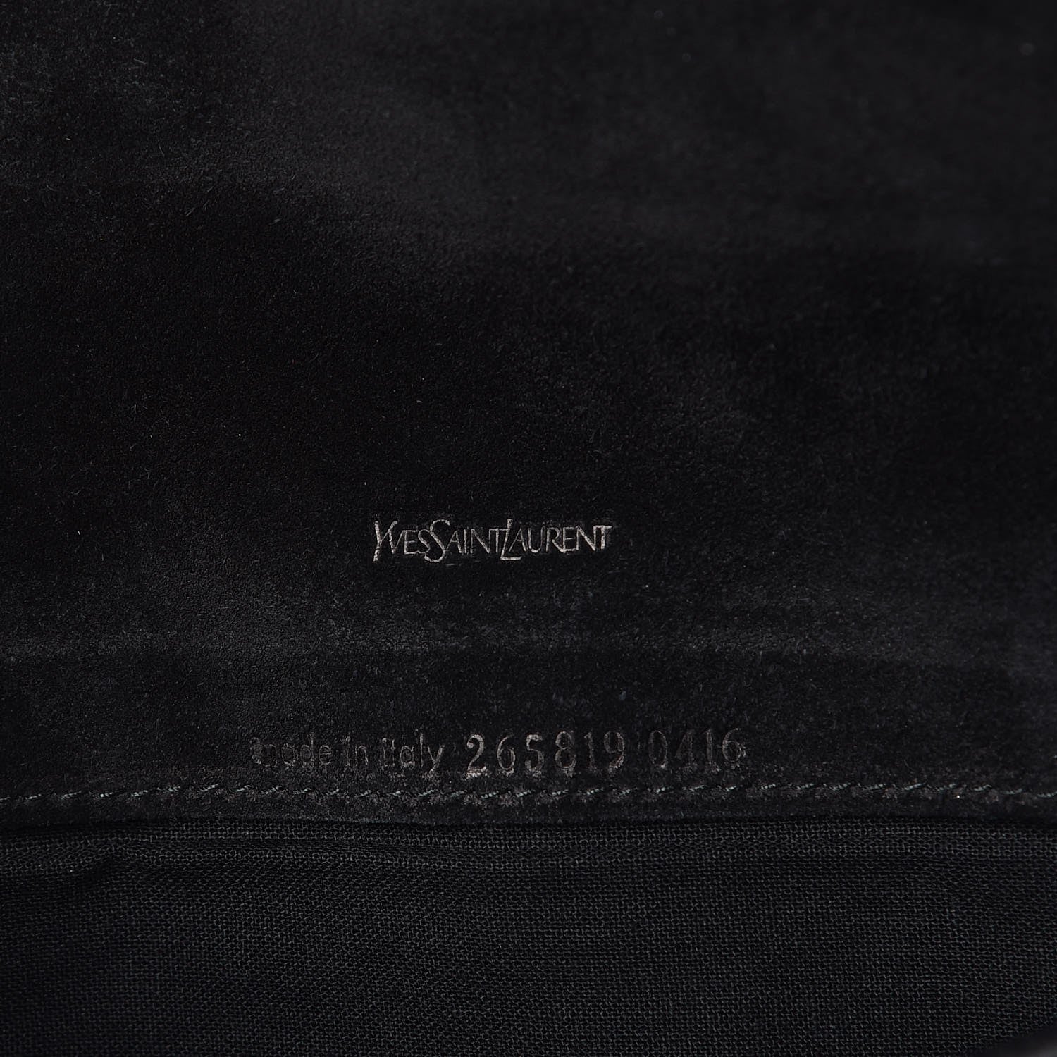 Saint Laurent Chevre Monogram Fold Over Clutch Black 7 of 7