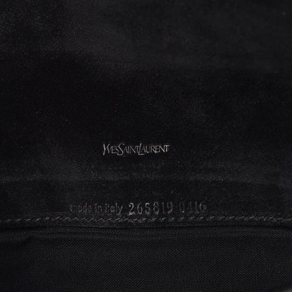 Saint Laurent Chevre Monogram Fold Over Clutch Black 7 of 7