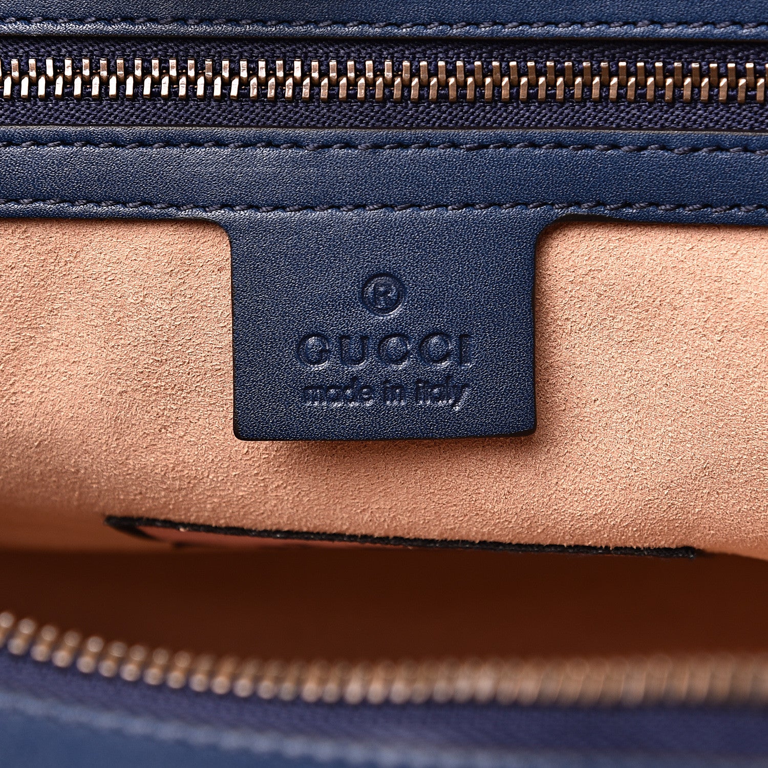 Gucci Calfskin Matelasse GucciGhost Medium GG Marmont Chain Shoulder Bag Blue Agata Hibiscus Red 5 of 11