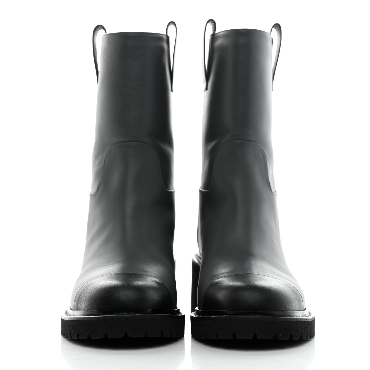 Chanel Calfskin CC Ankle Boots 39 Grey 2 of 9