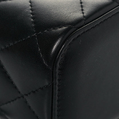 Chanel Lambskin Quilted Mini Pearl Crush Vanity Case With Chain Black 9 of 13