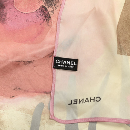Chanel Silk CC Logo Scarf Multicolor 3 of 3
