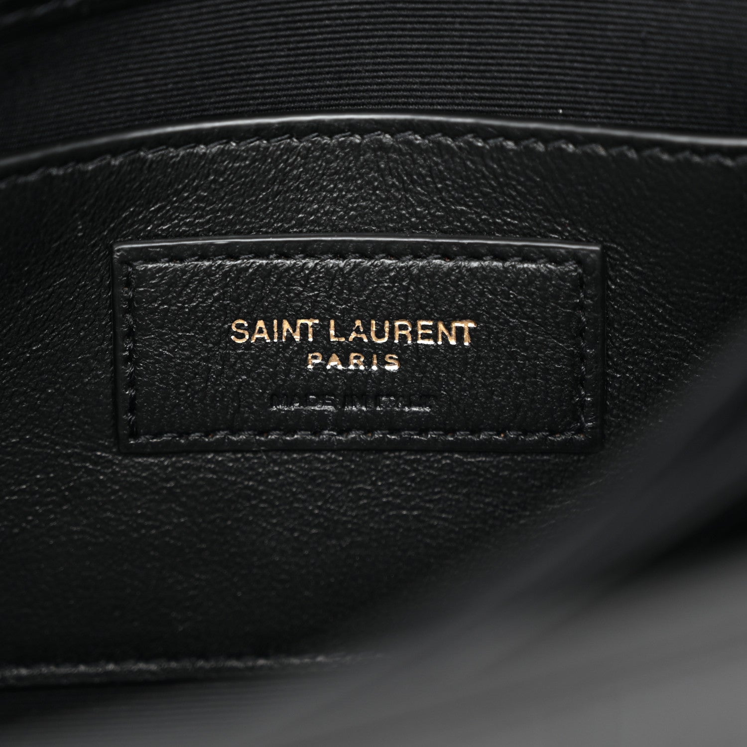 Saint Laurent Calfskin Crocodile Embossed Monogram Small Sunset Black 6 of 11