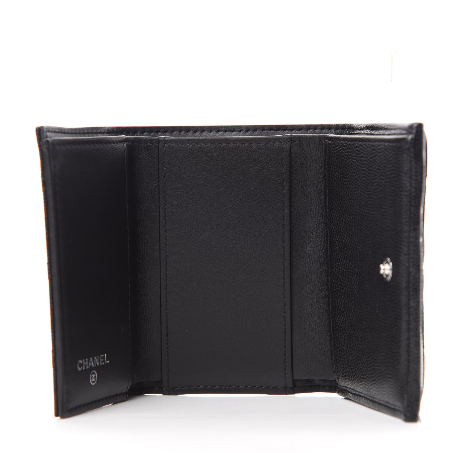 Chanel Caviar Quilted My Everything Small Flap Wallet Black 5 of 9
